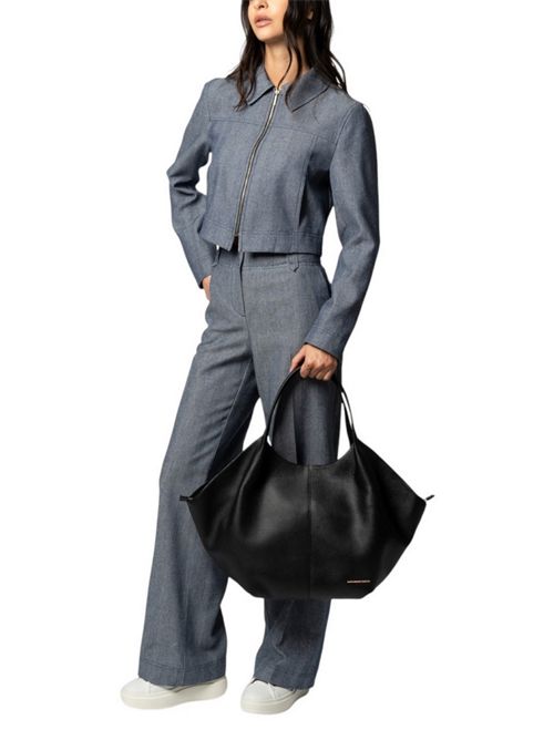 Borsa donna Rachel Large in pelle bottalata nero Alexander Smith | ABBCRCWL-B151NERO